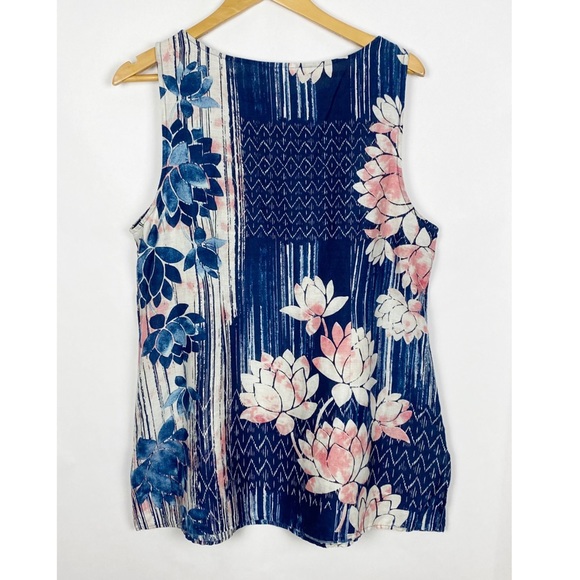 J Jill Pure Jill Linen Sleeveless Tunic Top Lotus
Floral Print - Picture 3 of 6